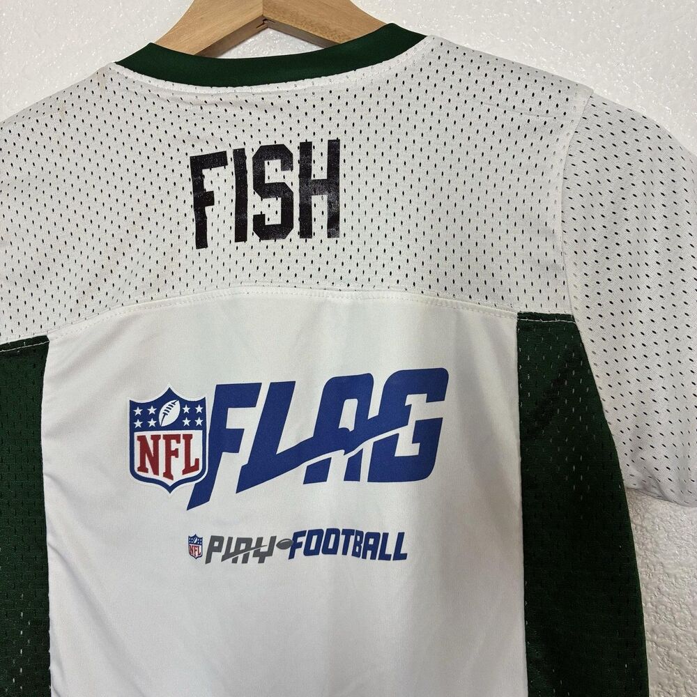 Green Bay Packers Jersey Youth Medium Green NFL Football NFL FLAG Reversible - Picture 13 of 14